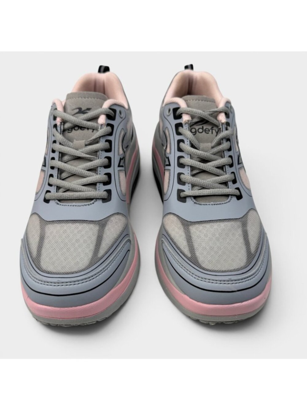 Gravity Defyer G-Defy ION Womens 9.5 Gray Pink Walking Shoes TB9022FGP Sneaker - Picture 4 of 16